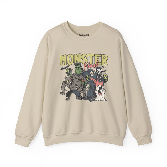 Monster Mash Crewneck Sweatshirt | Vintage Halloween Clothing