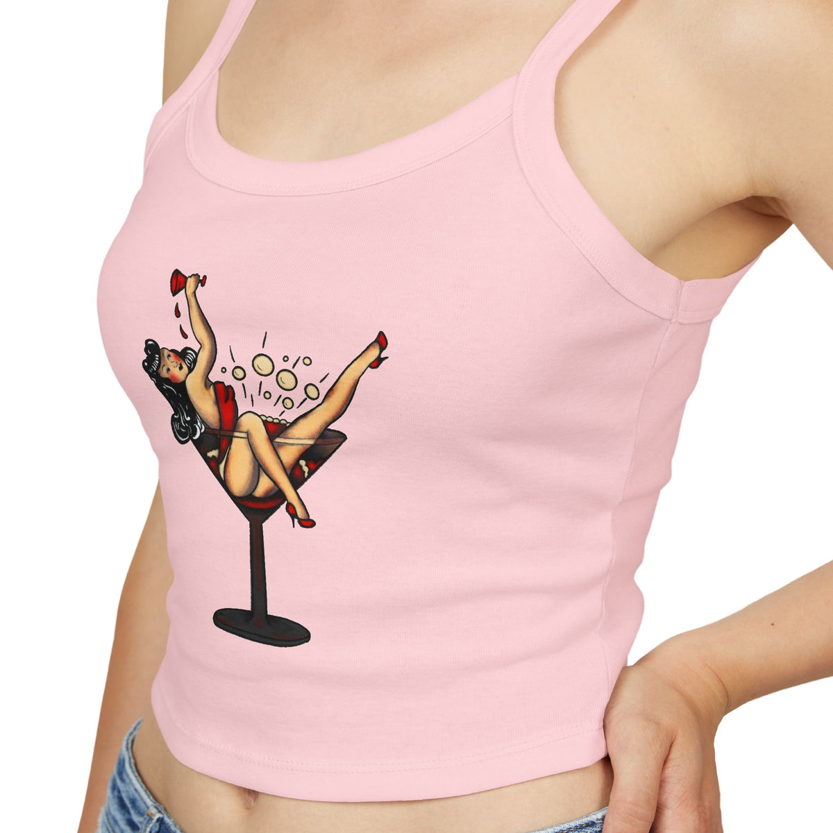Martini Pin Up Tank Top