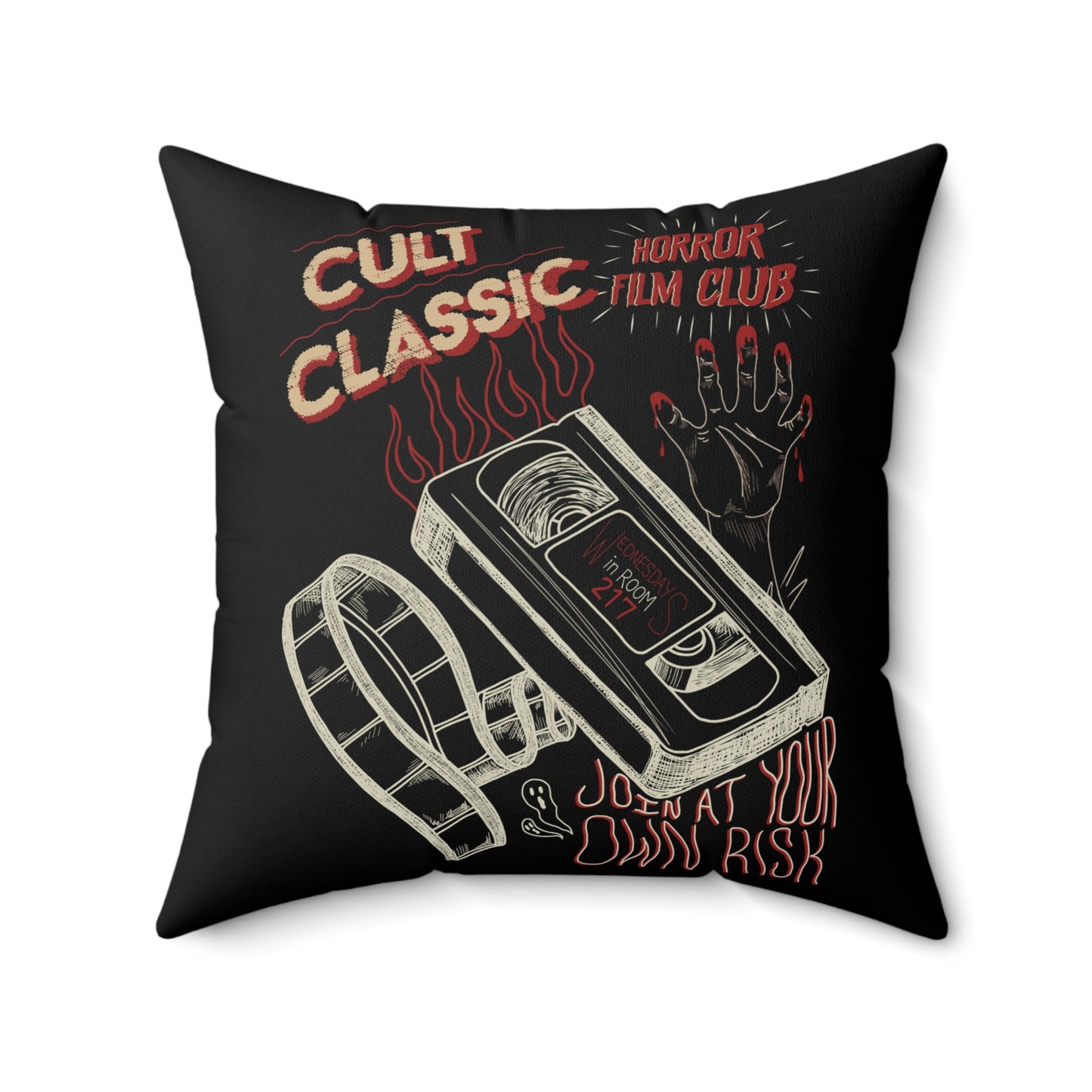 Cult Classic Horror Film Club Pillow