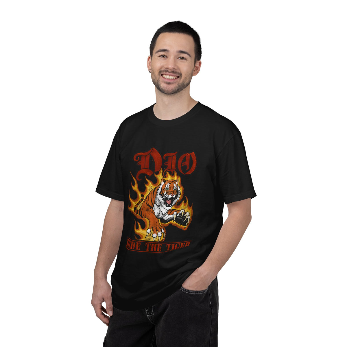 Flaming Tiger Dio Graphic Tee