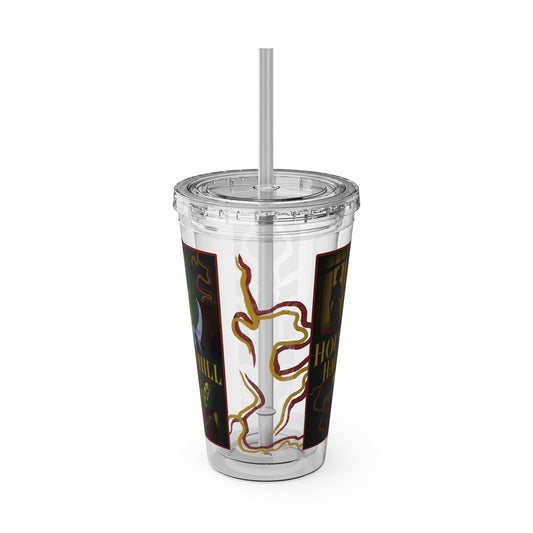 House on Haunted Hill Tumbler with Straw | Horror Movie Travel Cup | 16oz