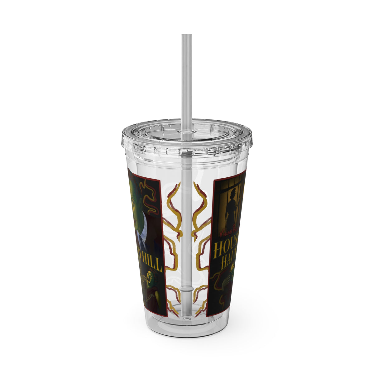House on Haunted Hill Tumbler with Straw | Horror Movie Travel Cup | 16oz