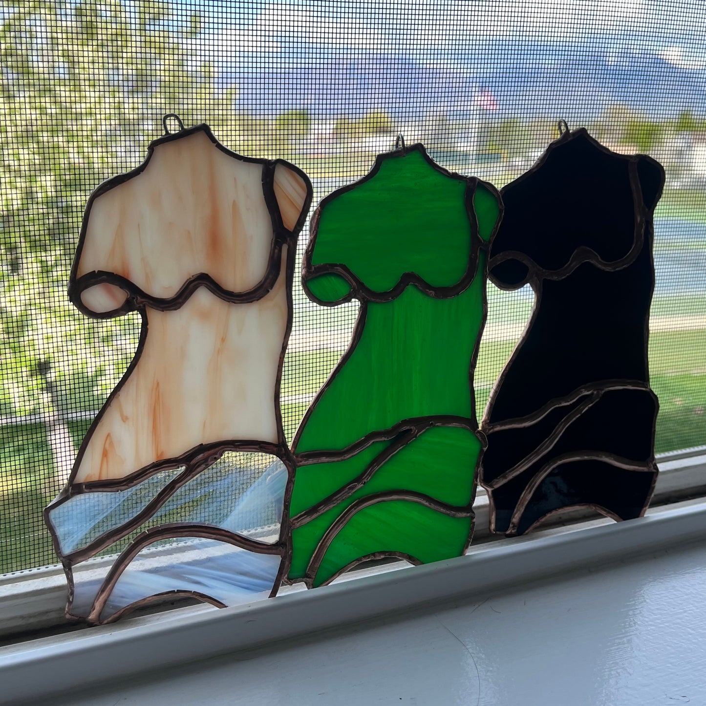 Goddess Stained Glass (Green)
