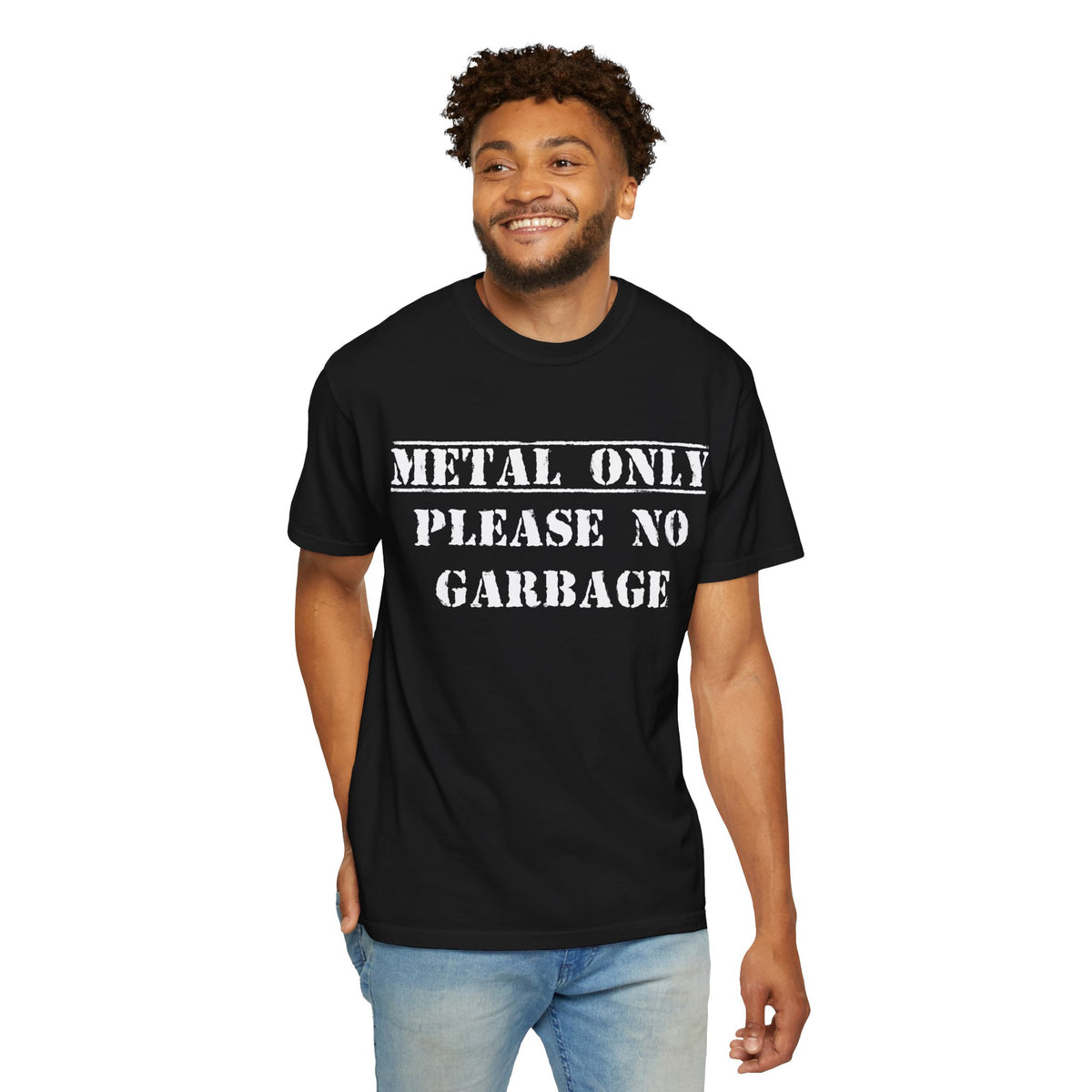 Metal Only Please No Garbage T-shirt | Heavy Metal Band Tee