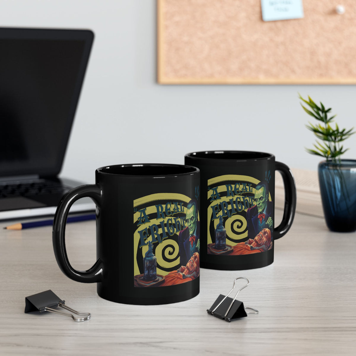 Vintage Monster Coffee Mug | Horror Illustration