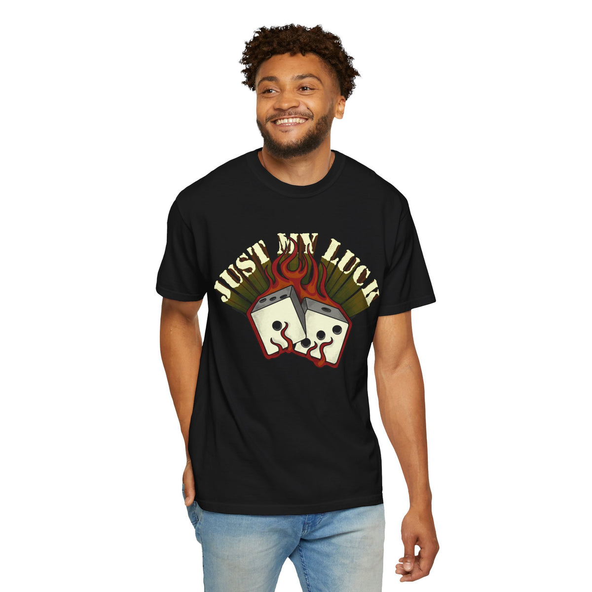 Lucky Dice Flaming T-shirt