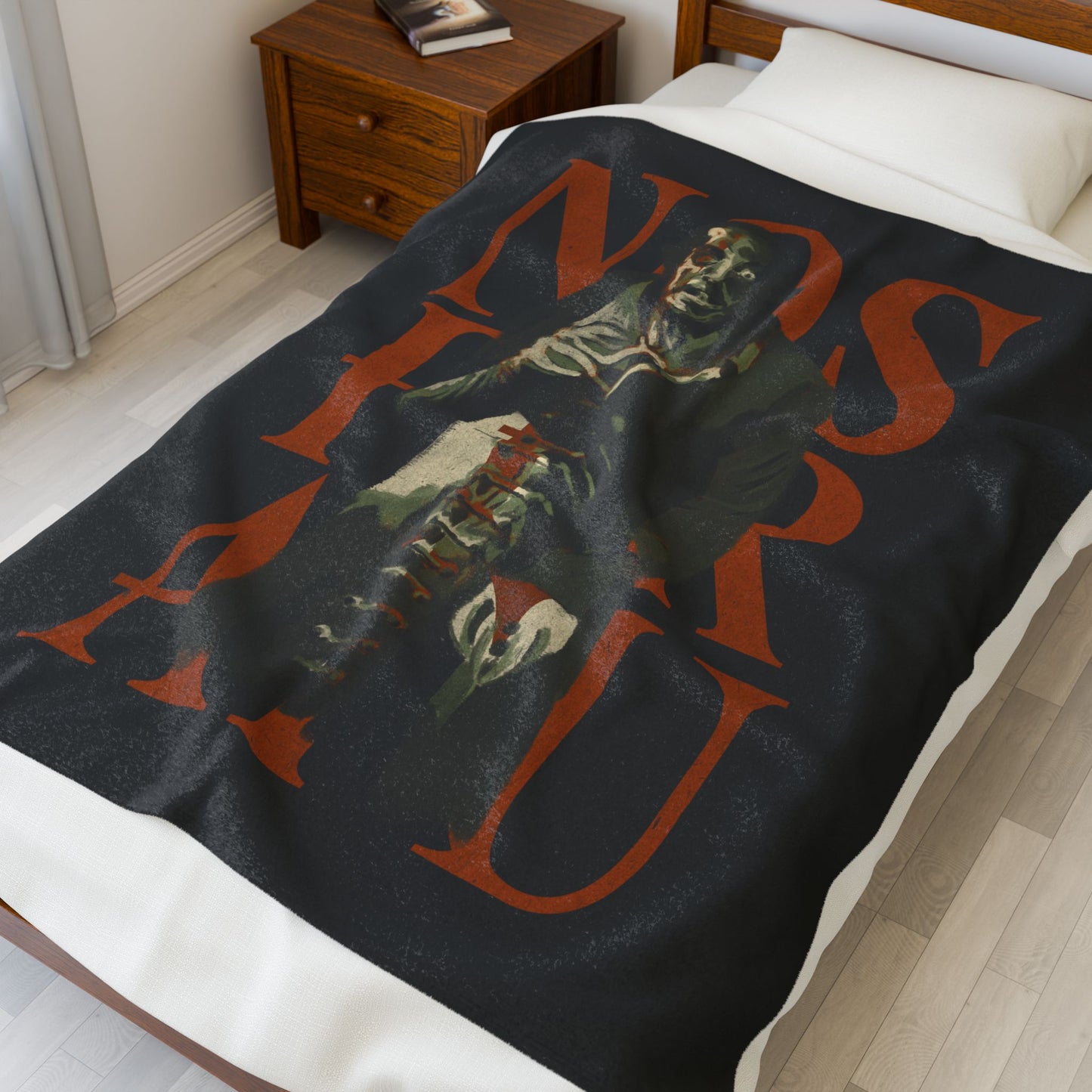 Nosferatu Plush Blanket | Classic Horror Movie Home Decor