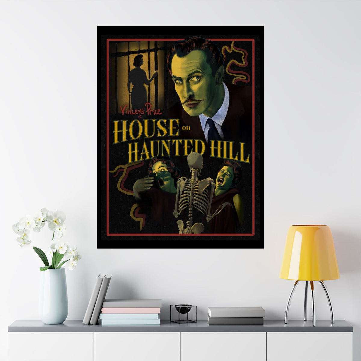 House on Haunted Hill Movie Poster | Classic Vintage Horror Film