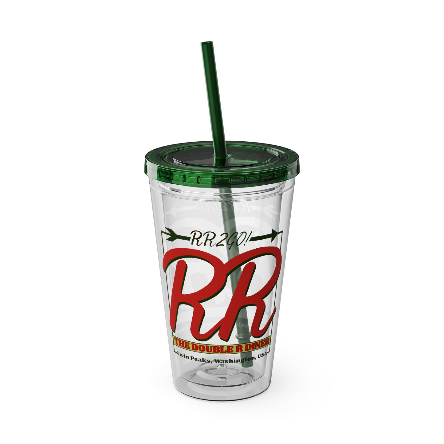 Double R Diner Tumbler with Straw | Twin Peaks Travel Cup | 16oz