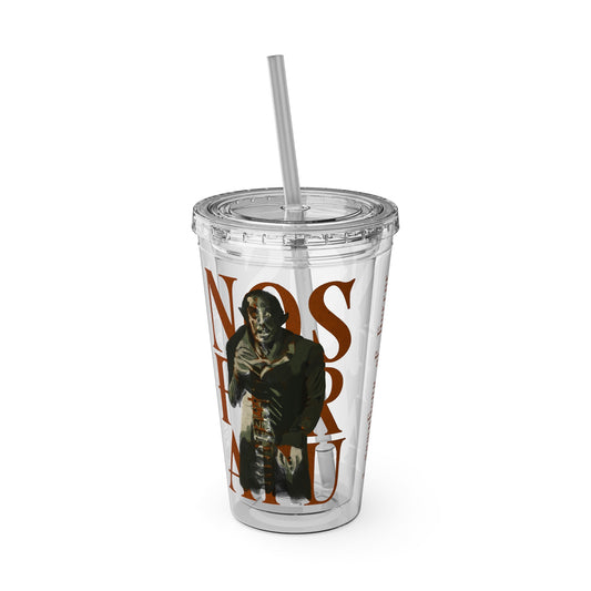 Nosferatu Tumbler with Straw | Horror Movie Travel Cup | 16oz