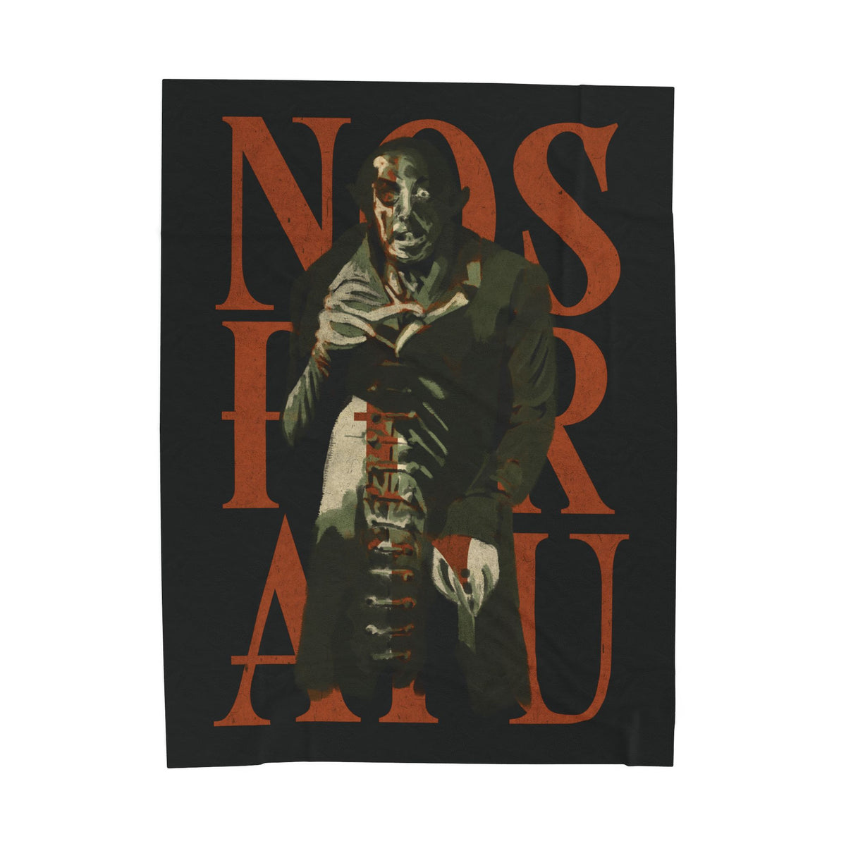 Nosferatu Plush Blanket | Halloween Horror Home Decor