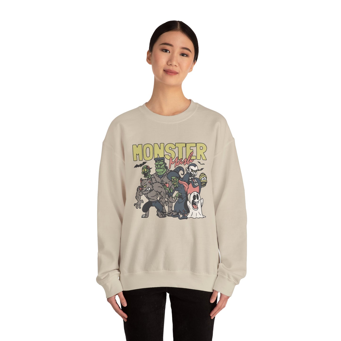 Monster Mash Crewneck Sweatshirt | Vintage Halloween Clothing