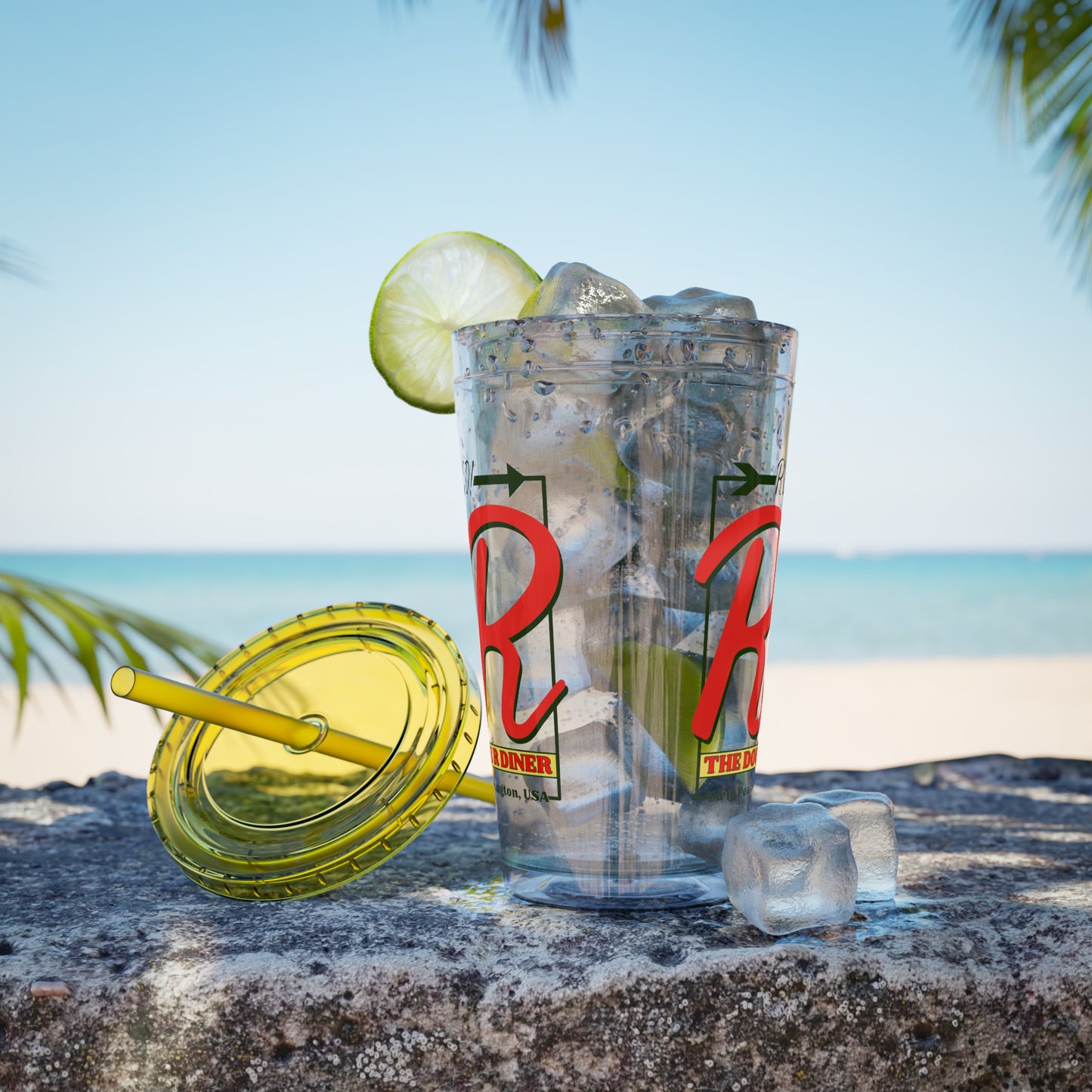 Double R Diner Tumbler with Straw | Twin Peaks Travel Cup | 16oz