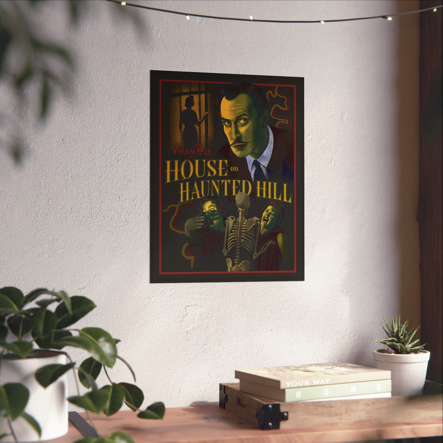 House on Haunted Hill Movie Poster | Horror Movie Wall Art & Home Decor