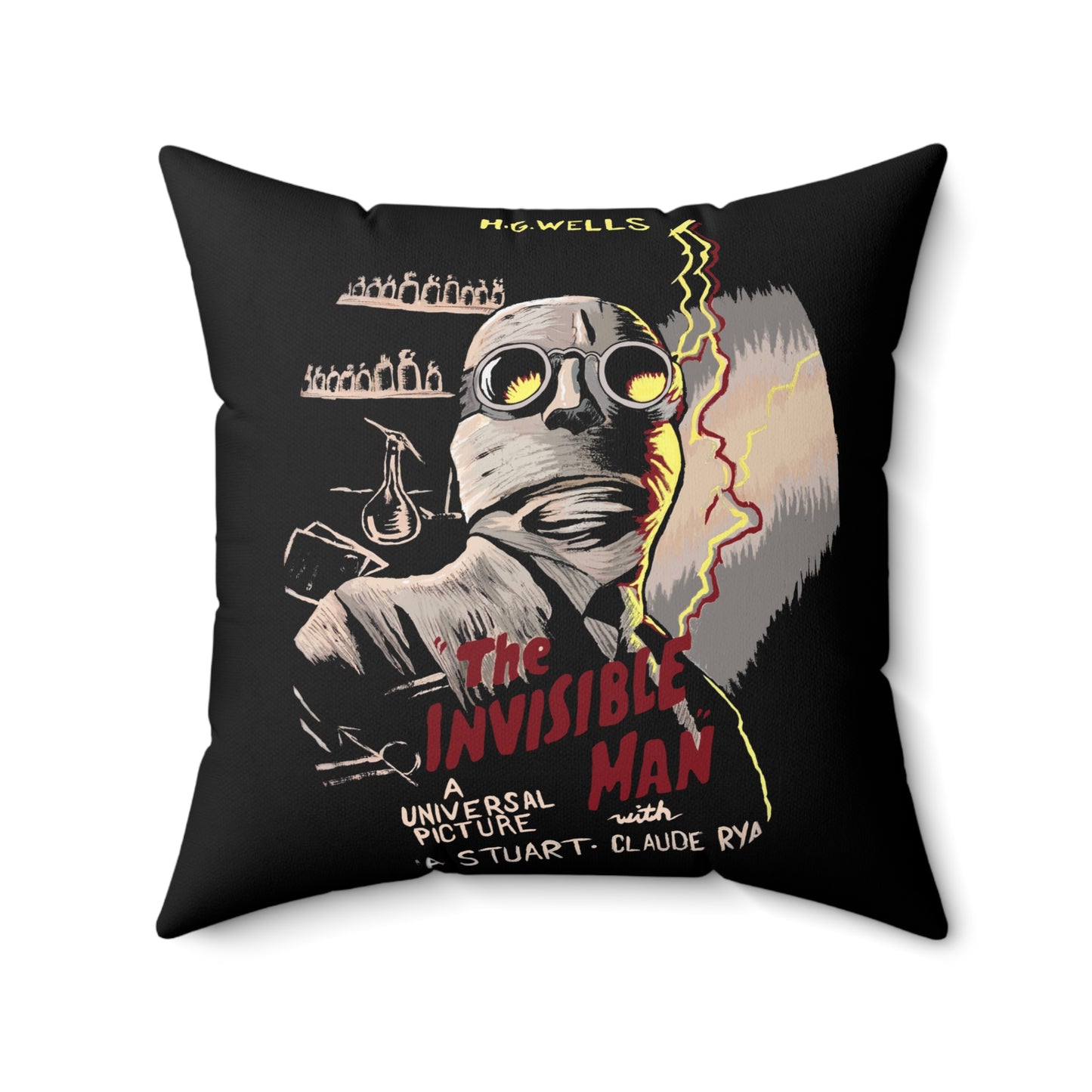 Invisible Man Pillow | Horror Movie Home Decor