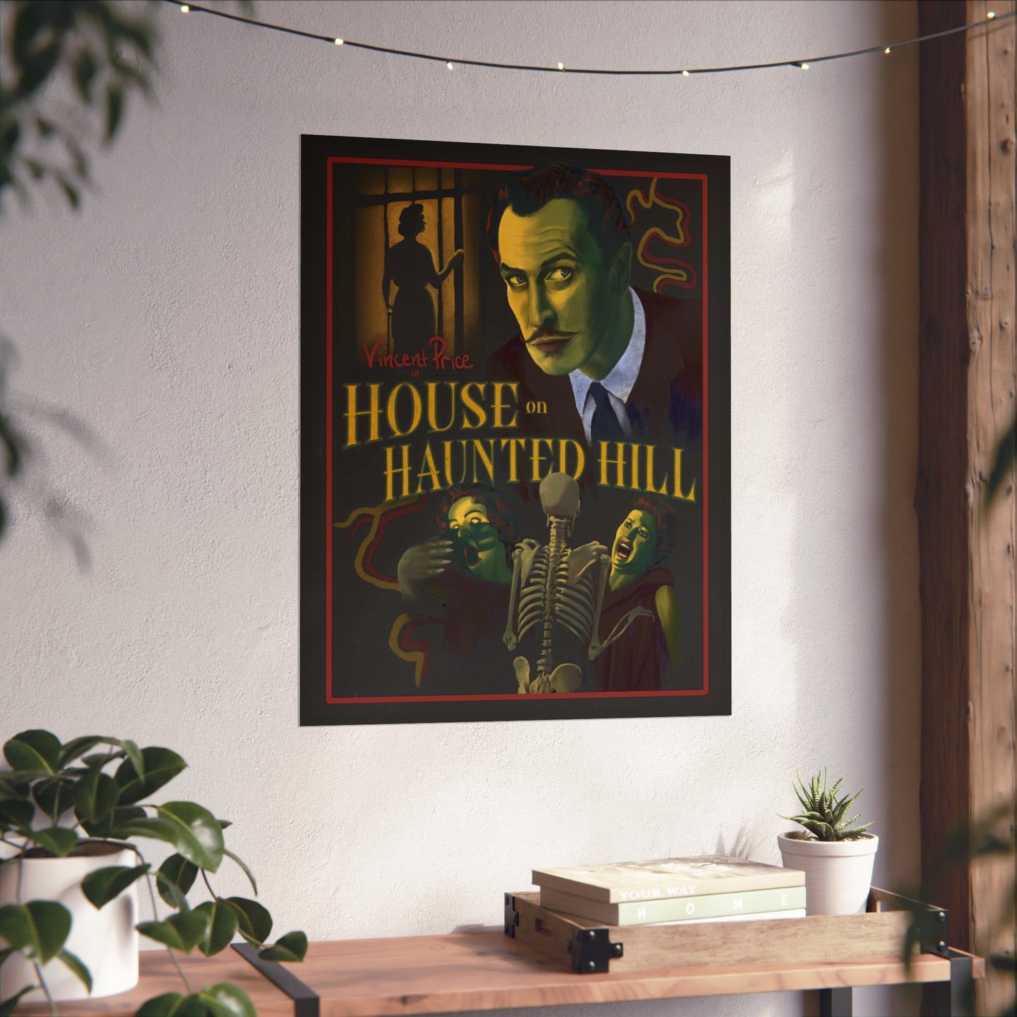 House on Haunted Hill Movie Poster | Horror Movie Wall Art & Home Decor