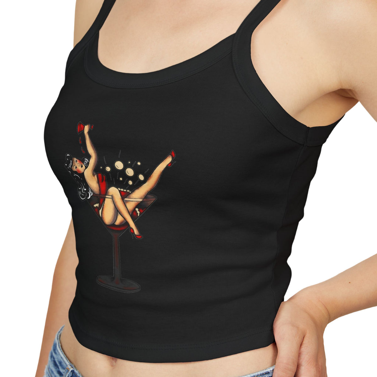 Martini Pin Up Tank Top