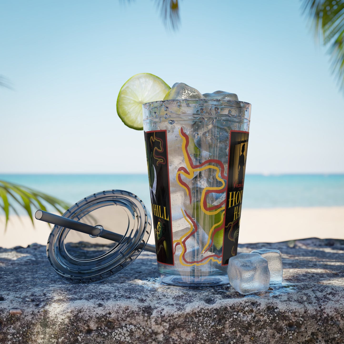 House on Haunted Hill Tumbler with Straw | Horror Movie Travel Cup | 16oz