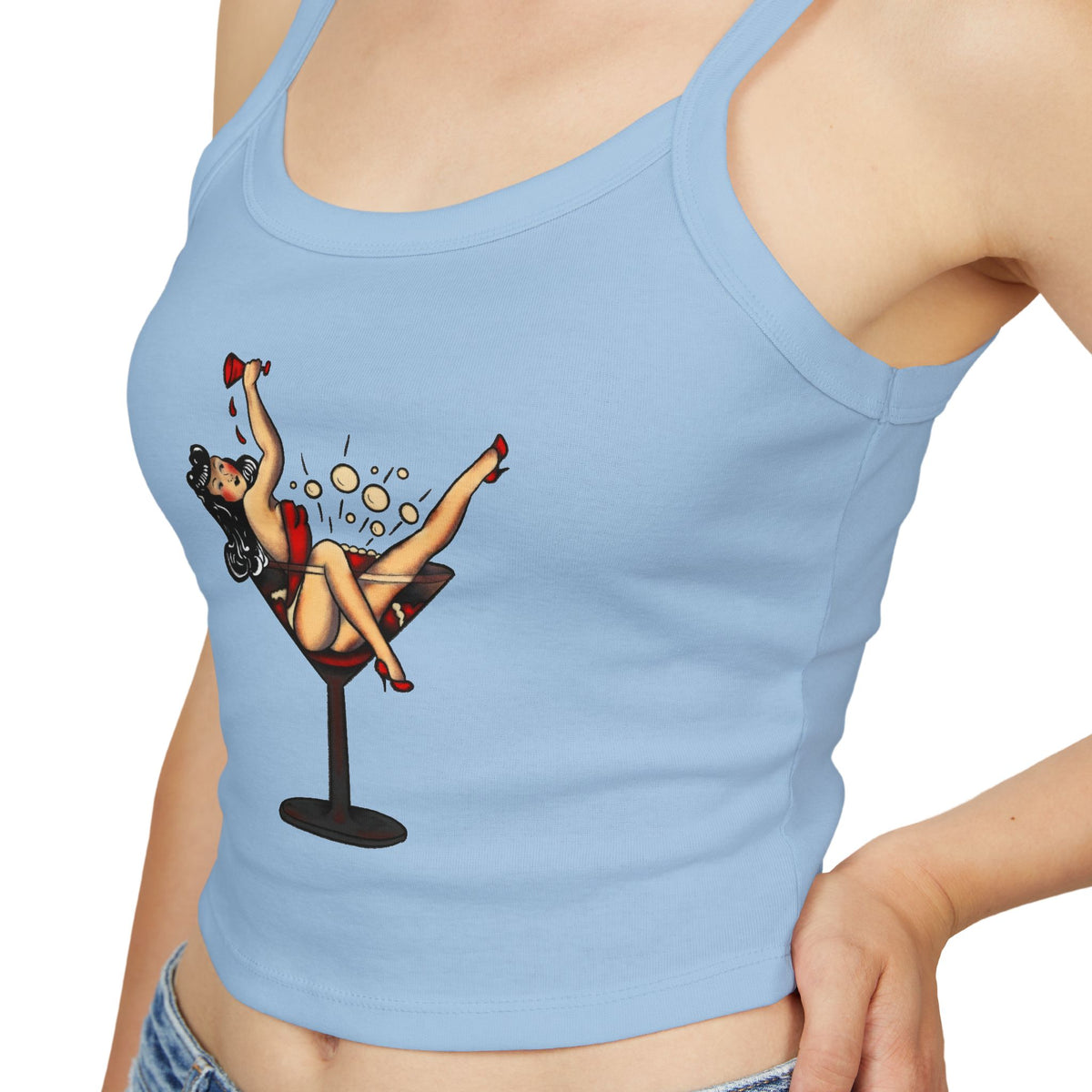 Martini Pin Up Tank Top