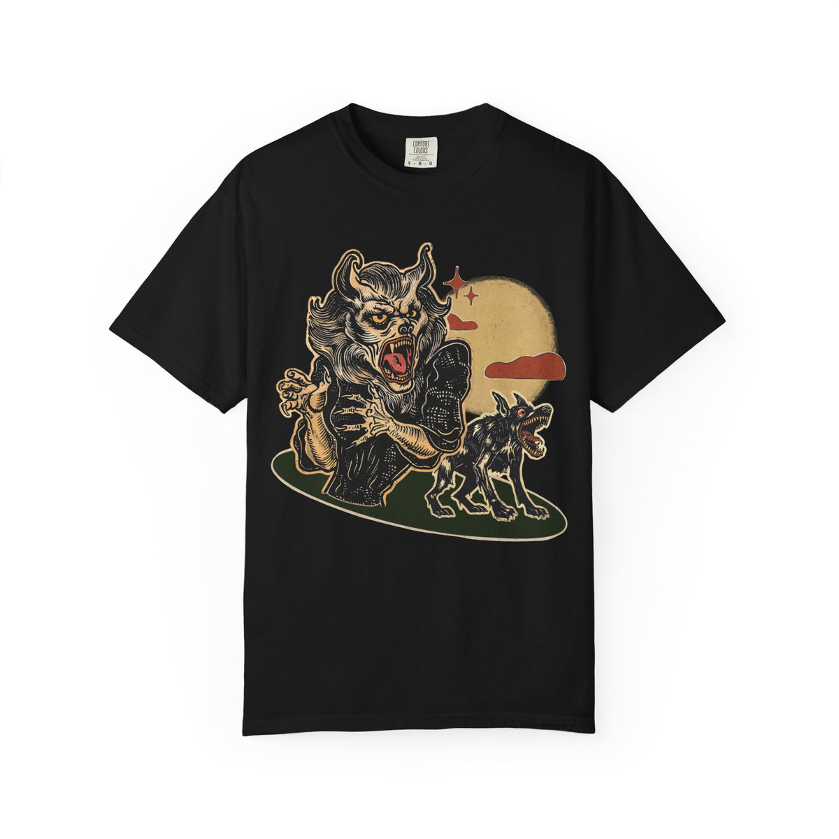 Howling Werewolf T-shirt | Vintage Horror Graphic