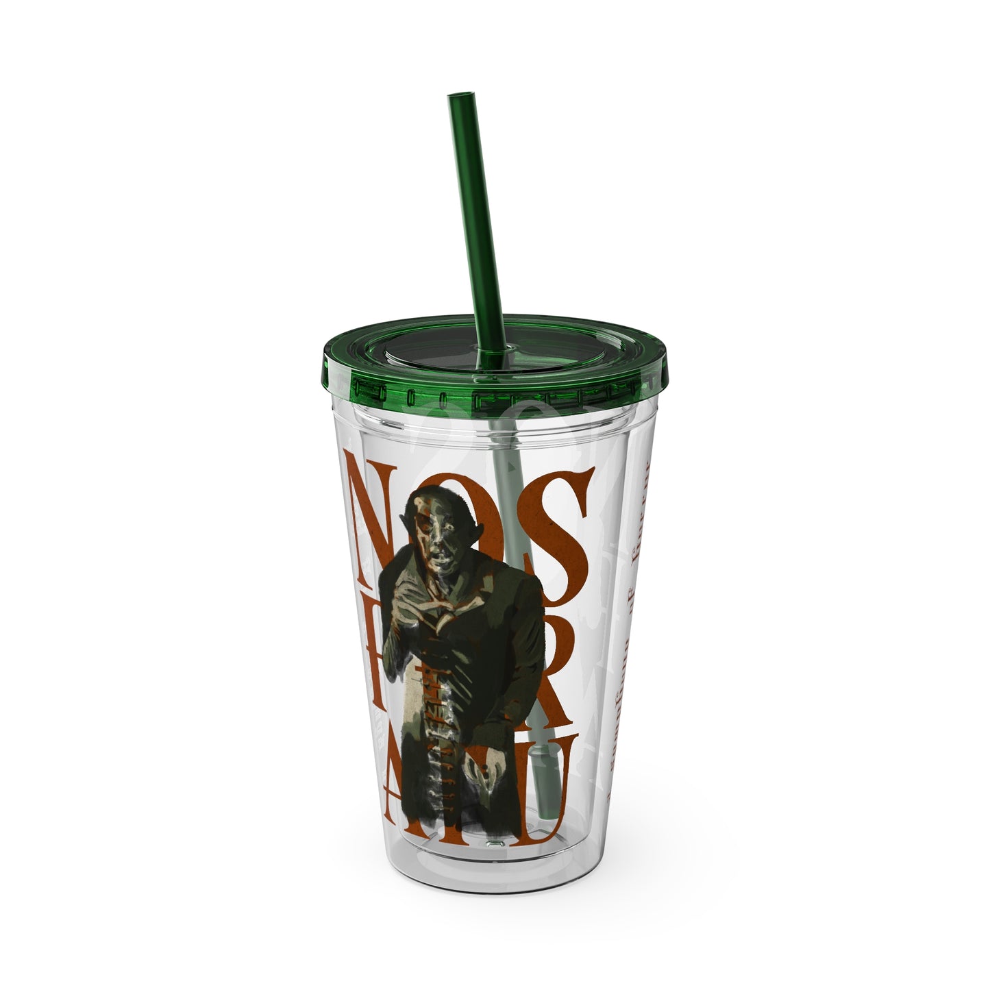 Nosferatu Tumbler with Straw | Horror Movie Travel Cup | 16oz