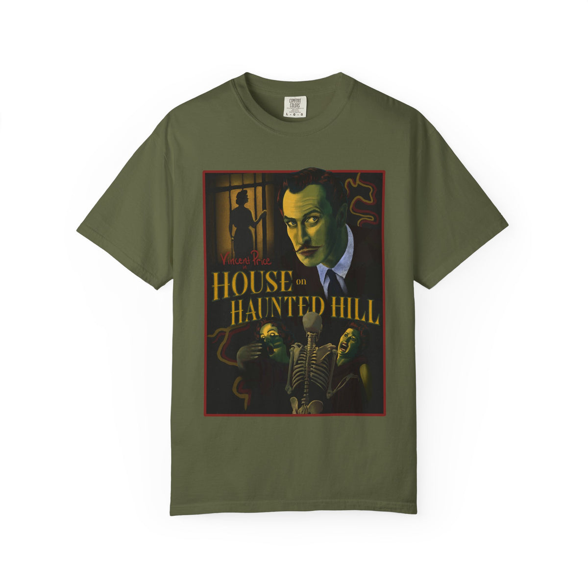 House on Haunted Hill Poster T-shirt | Vintage Horror Movie Tee