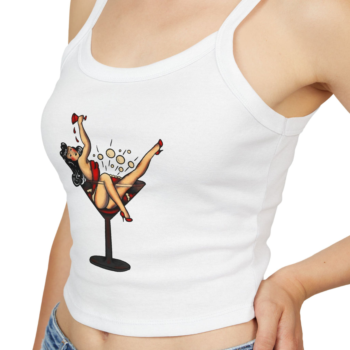 Martini Pin Up Tank Top