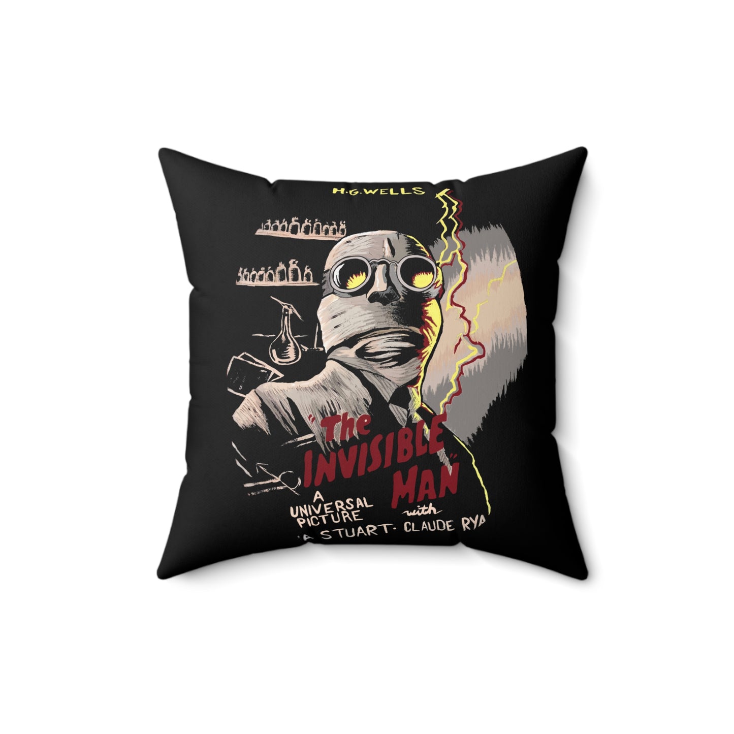 Invisible Man Pillow | Horror Movie Home Decor