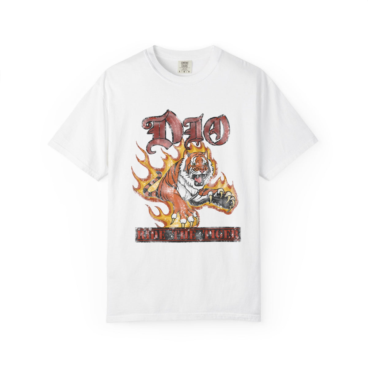 Flaming Tiger Dio Graphic Tee