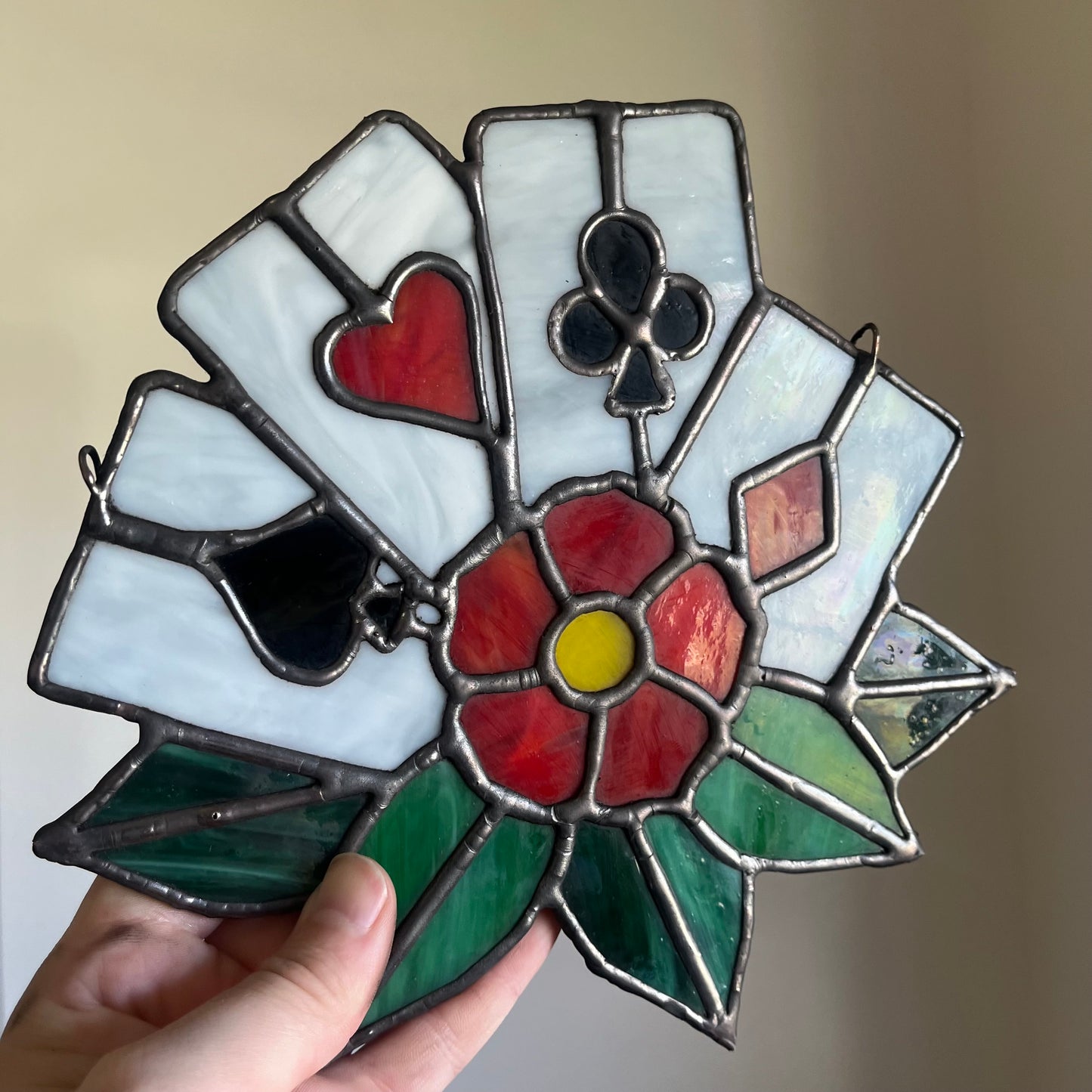 Deck of Cards Stained Glass