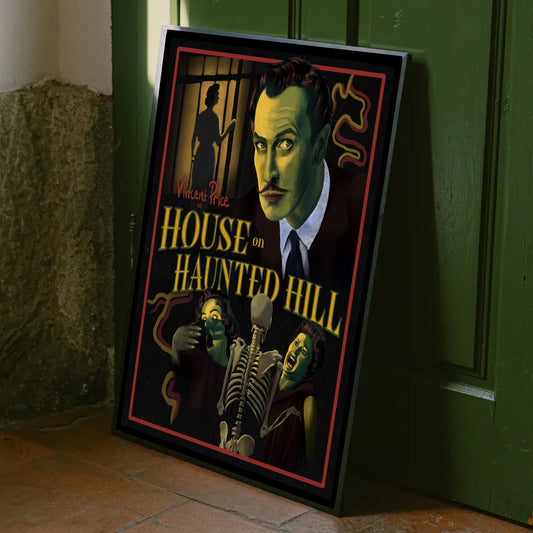 House on Haunted Hill Movie Poster | Horror Movie Wall Art & Home Decor