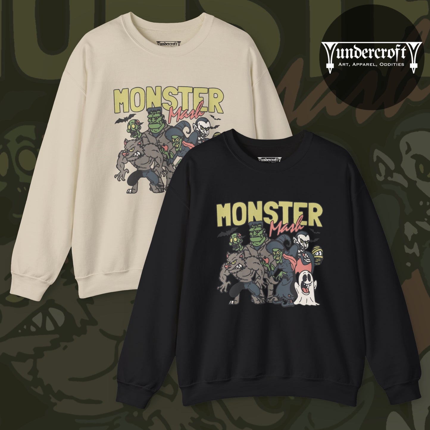 Monster Mash Crewneck Sweatshirt | Vintage Halloween Clothing