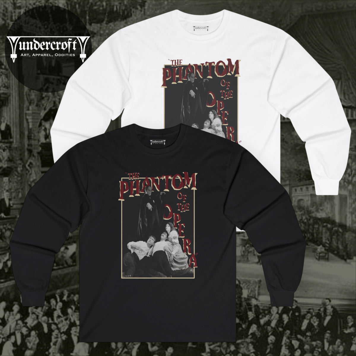 Phantom of the Opera Long Sleeve Tee | Classic Horror Movie Shirt