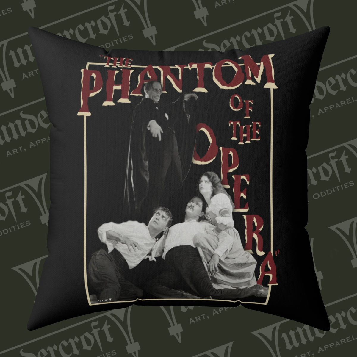 Phantom of the Opera Pillow | Horror Movie Home Decor