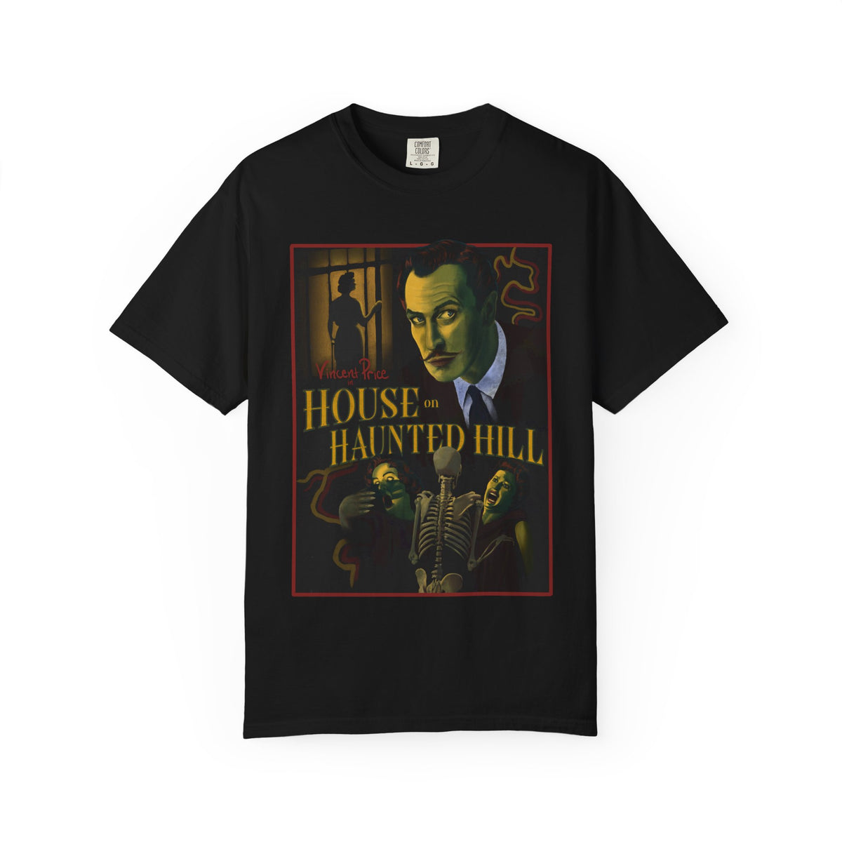 House on Haunted Hill Poster T-shirt | Vintage Horror Movie Tee