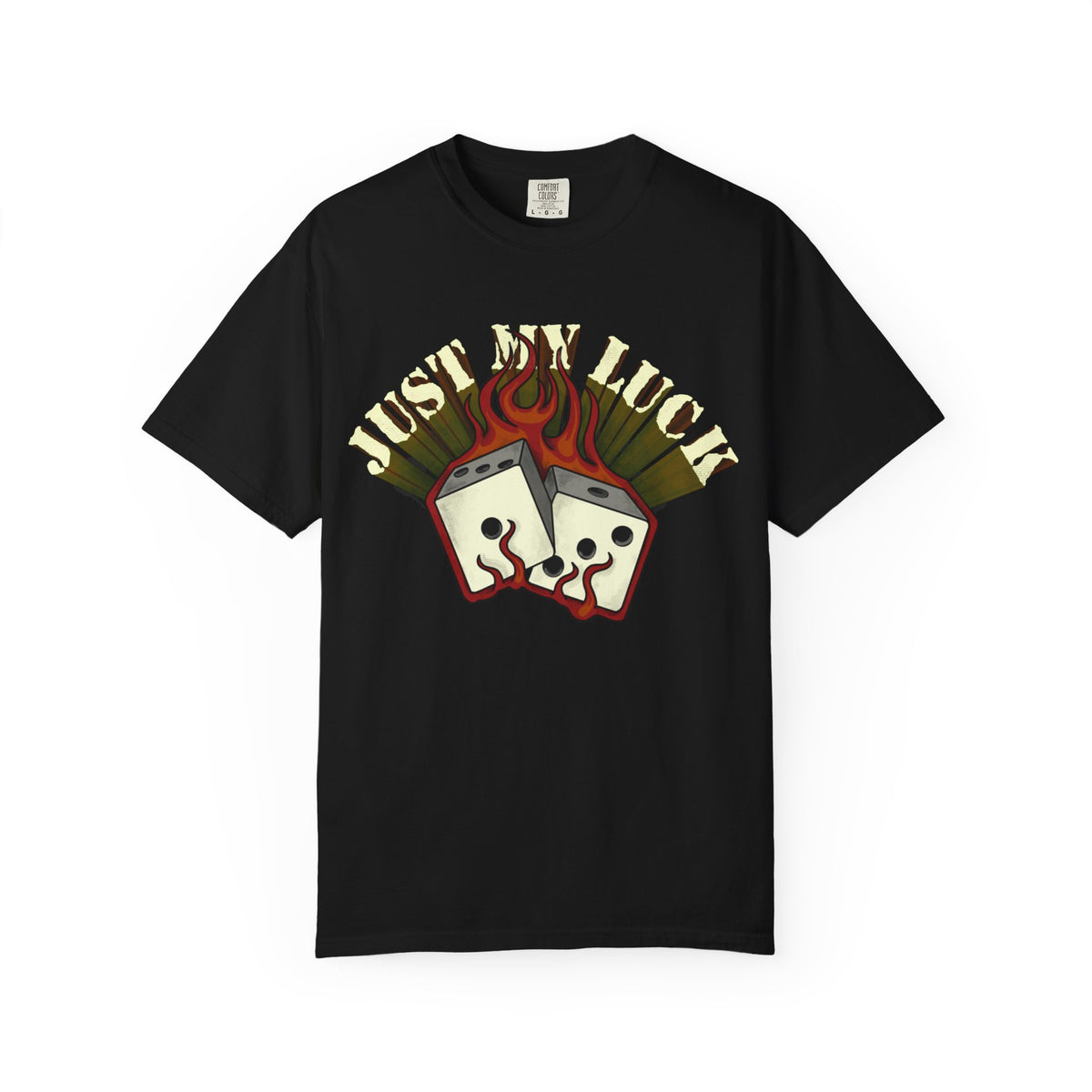 Lucky Dice Flaming T-shirt