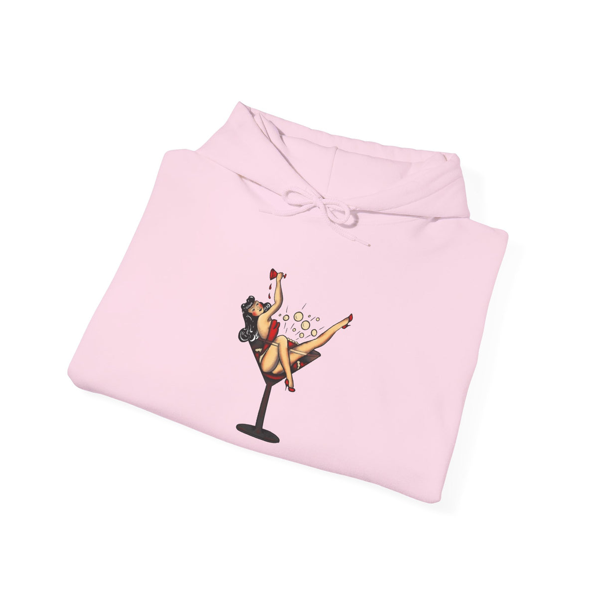 Pinup Girl Martini Glass Hoodie
