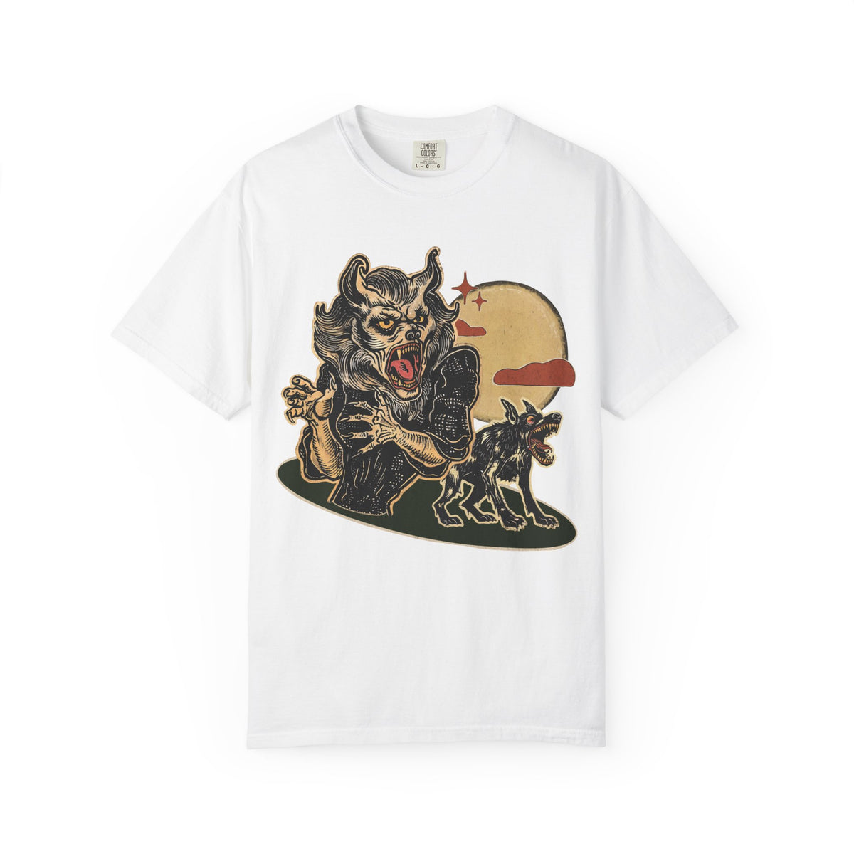 Howling Werewolf T-shirt | Vintage Horror Graphic