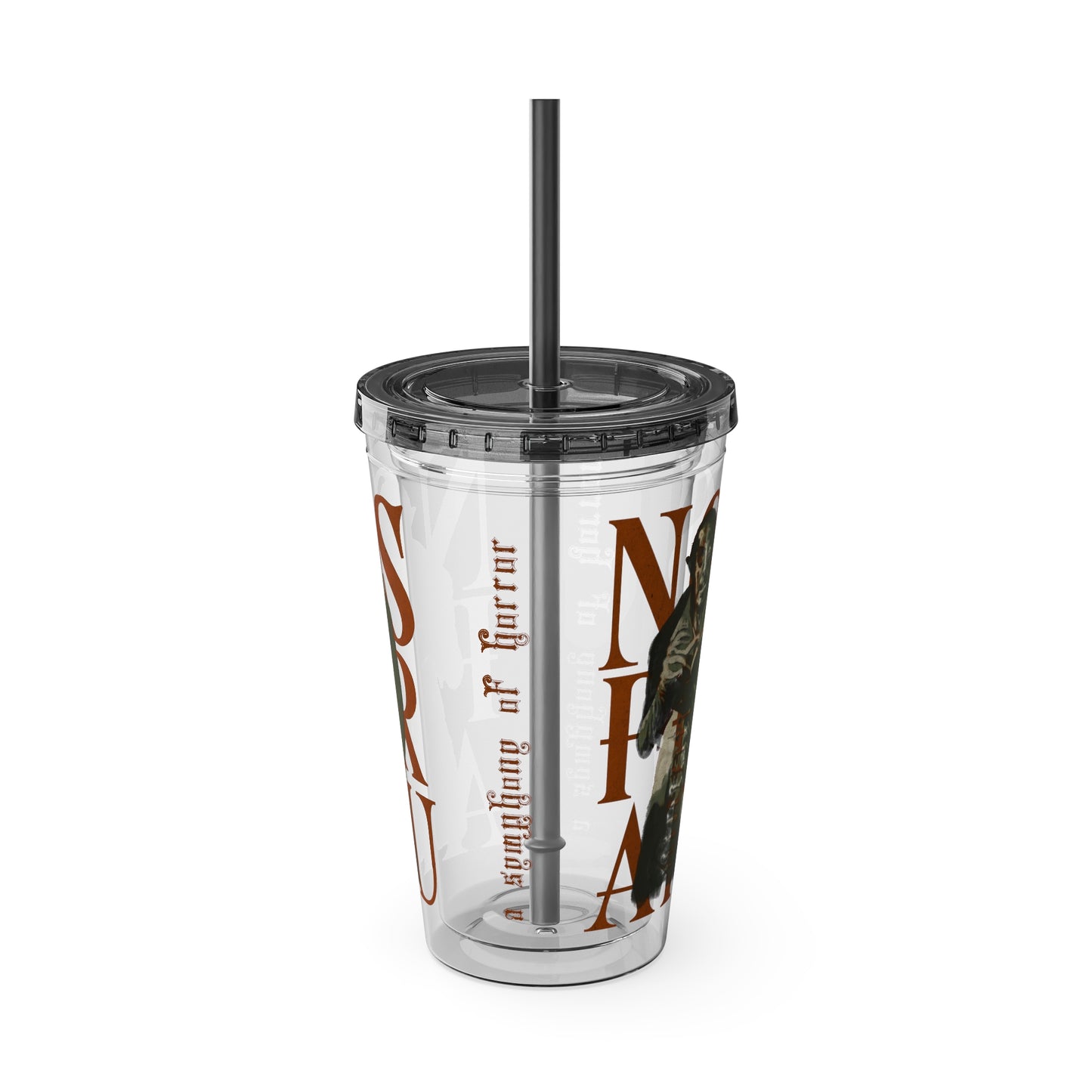 Nosferatu Tumbler with Straw | Horror Movie Travel Cup | 16oz