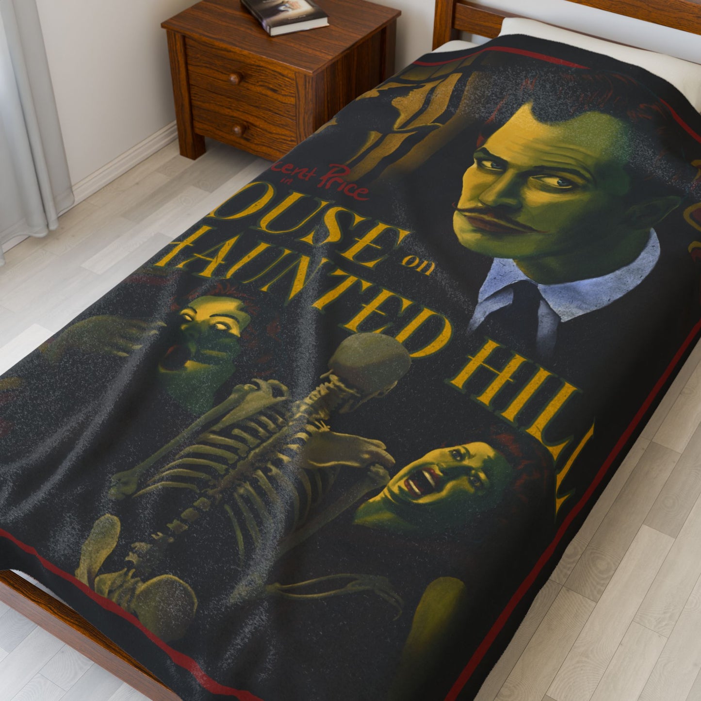 House on Haunted Hill Blanket | Horror Movie Home Decor