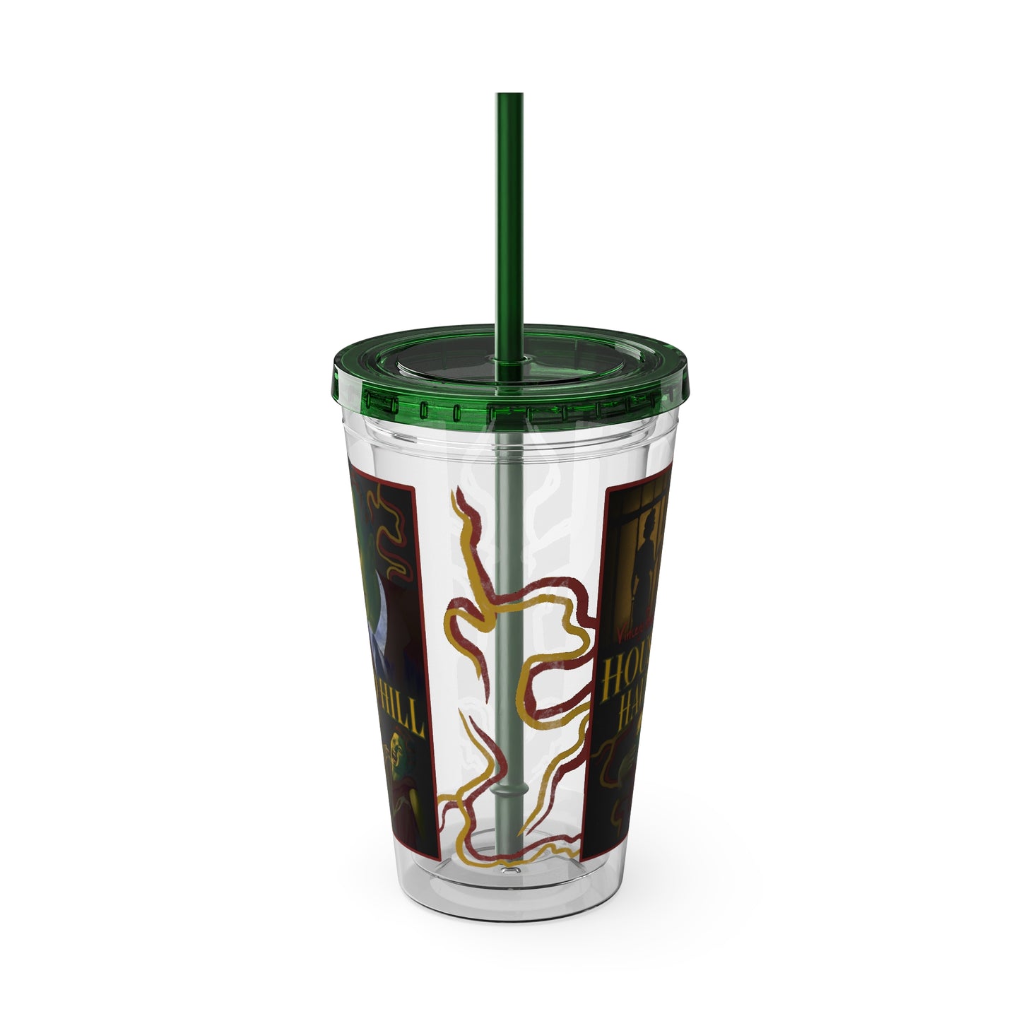 House on Haunted Hill Tumbler with Straw | Horror Movie Travel Cup | 16oz