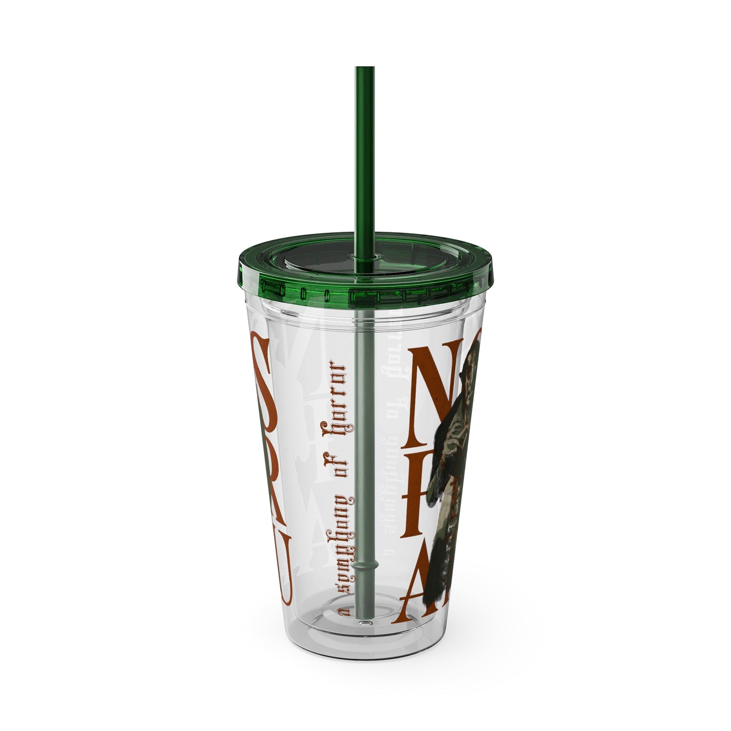 Nosferatu Tumbler with Straw | Horror Movie Travel Cup | 16oz
