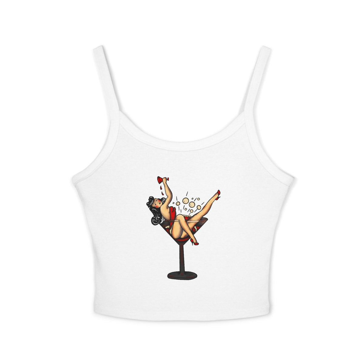 Martini Pin Up Tank Top
