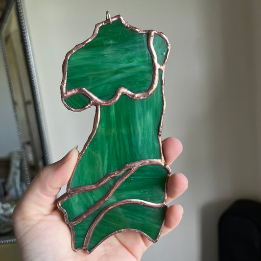 Goddess Stained Glass (Green)