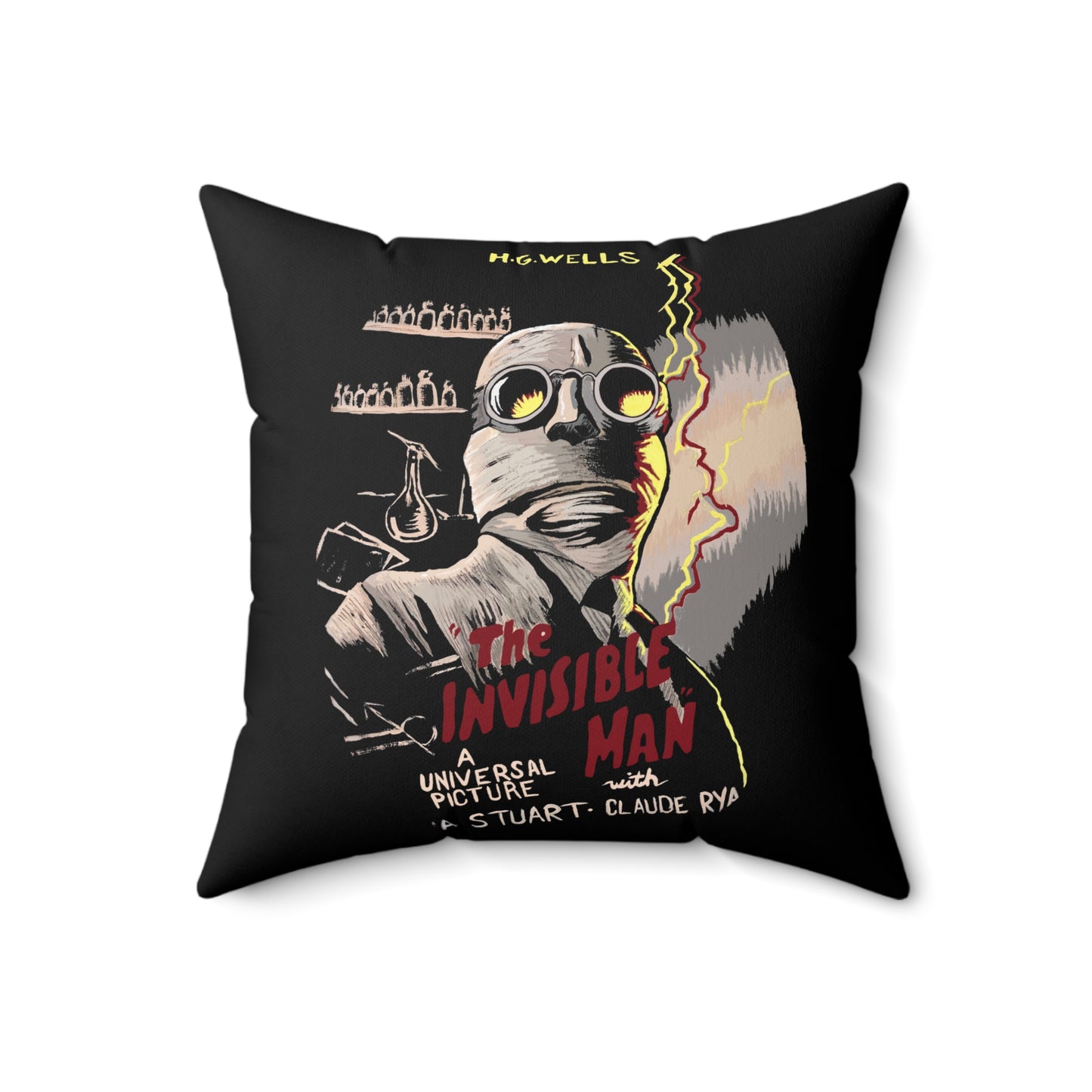 Invisible Man Pillow | Horror Movie Home Decor
