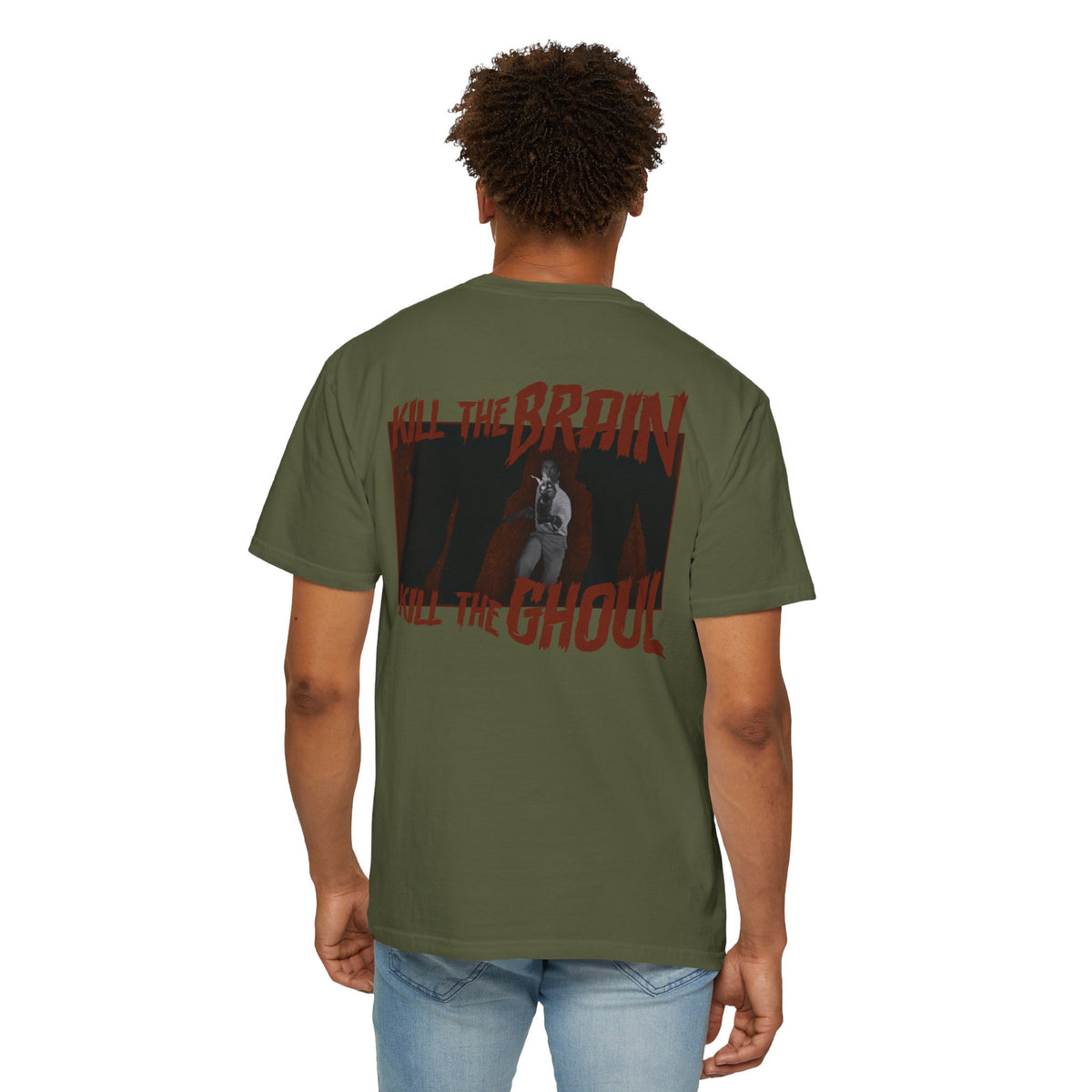 Night of the Living Dead T-shirt | Kill the Brain Ghoul Graphic