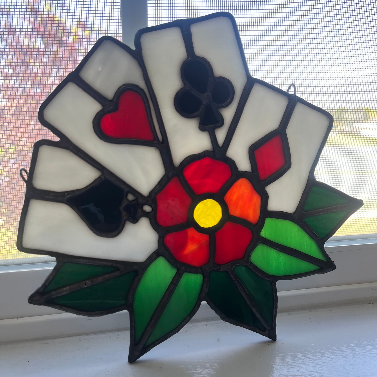 Deck of Cards Stained Glass