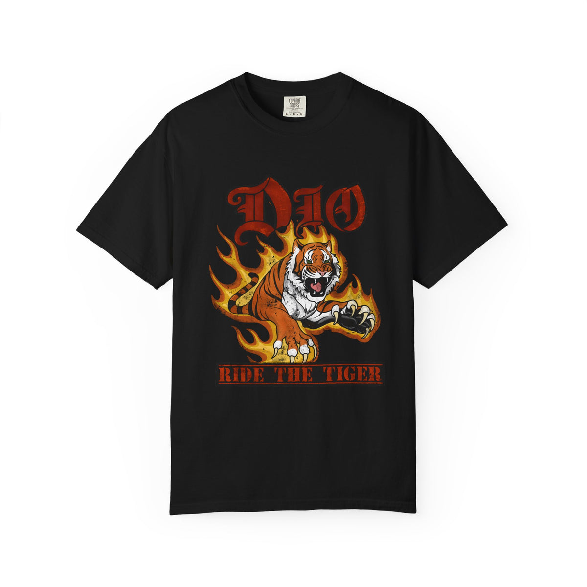 Flaming Tiger Dio Graphic Tee