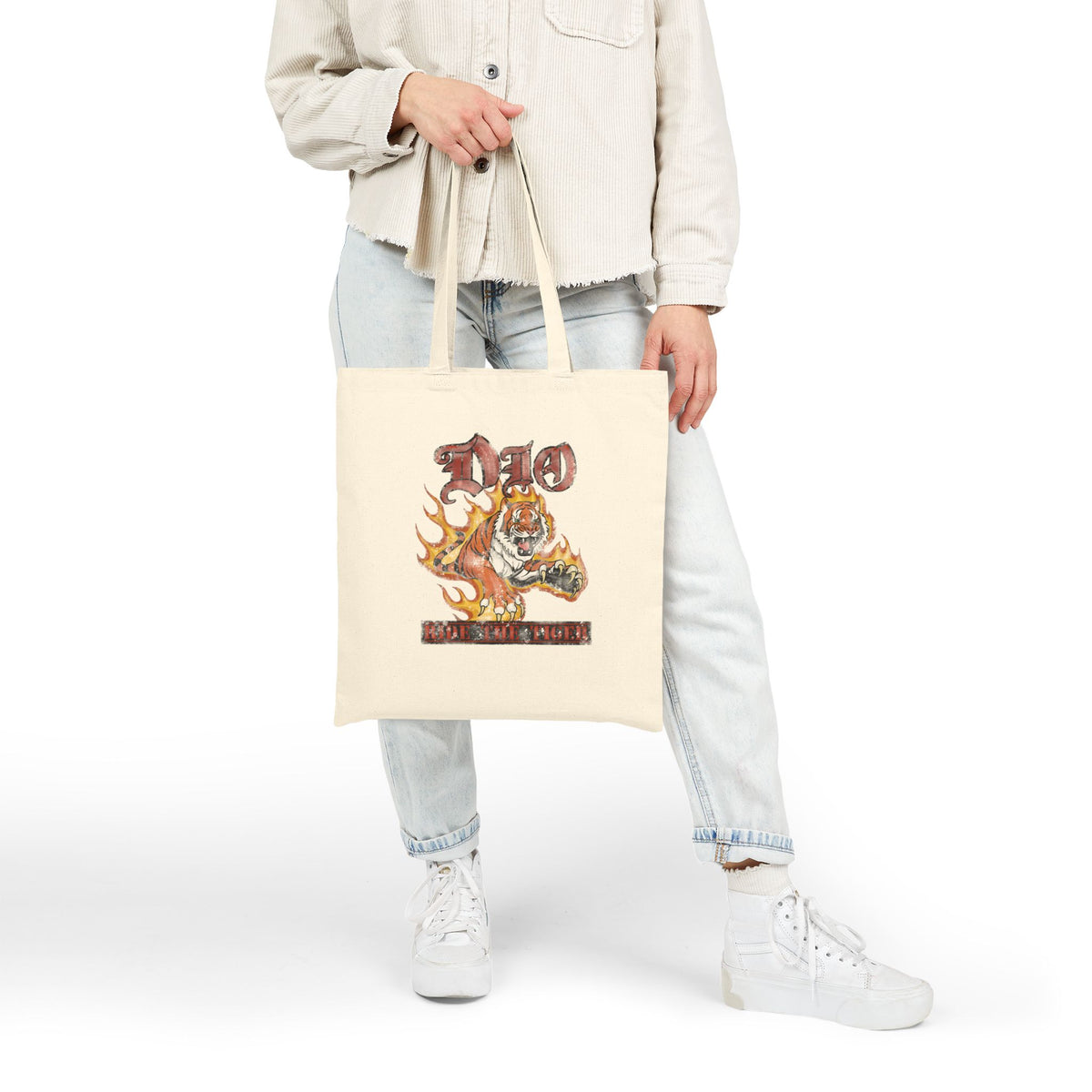 Flaming Tiger DIO Graphic Tote Bag