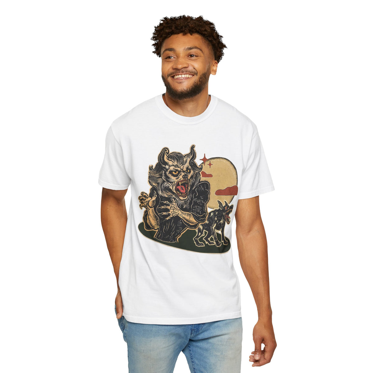 Howling Werewolf T-shirt | Vintage Horror Graphic